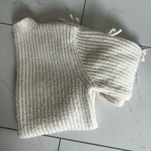 Zara Kids Cream Ribbed Sweater